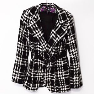 Wrapper Tweed Dress Coat Size Medium